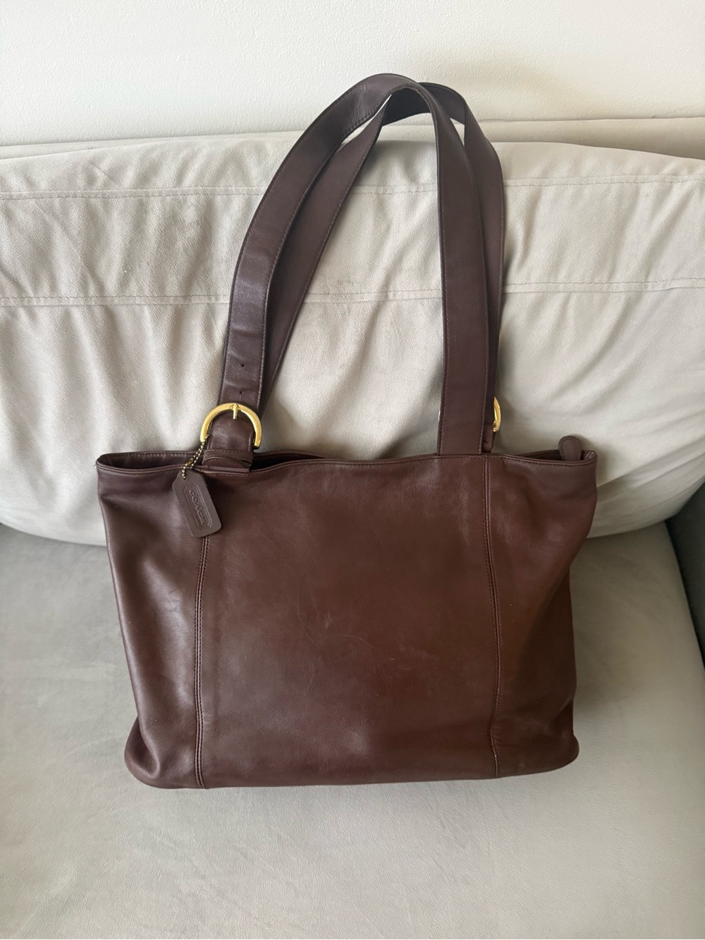 Vintage Coach Soho Waverly Zip Tote (Style #4133) in Mahogany